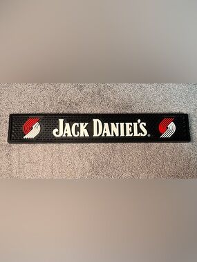 Jack Daniel’s bar mat,Portland Trailblazers, bar accessories, drinks